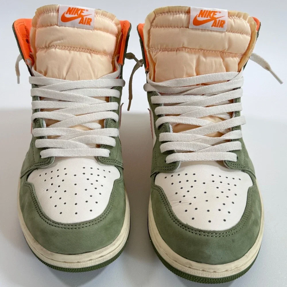 Nike Air Jordan 1 Retro High OG Craft Celadon Olive Orange FB9934-300 Men's 12
